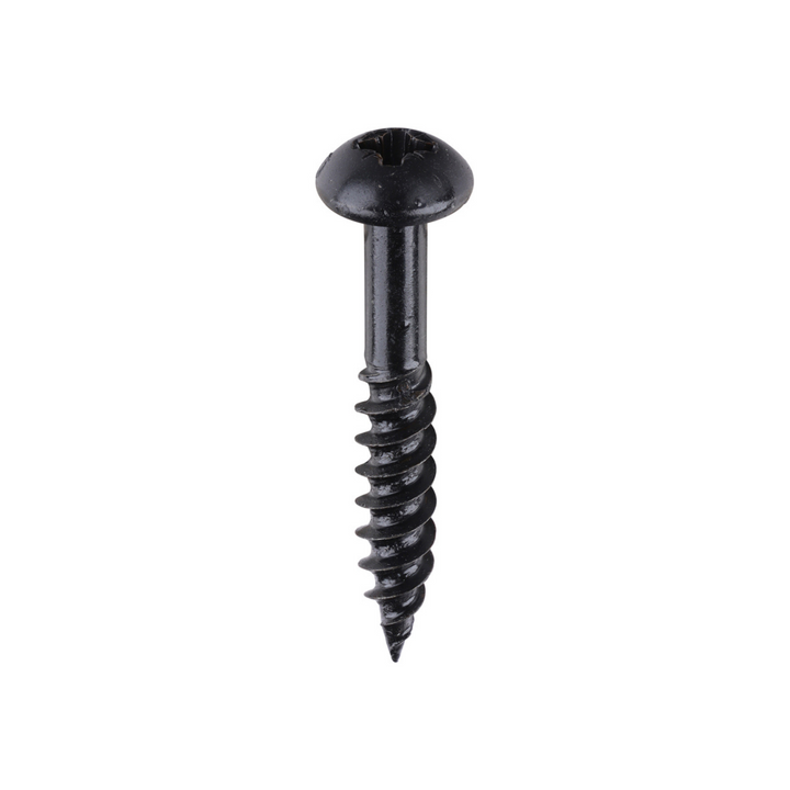 Timco Blackjax Round Head Wood Screws – Twin Thread Dome Screws for Carpentry Fastener – Self Tapping Screws – Available in multi Sizes