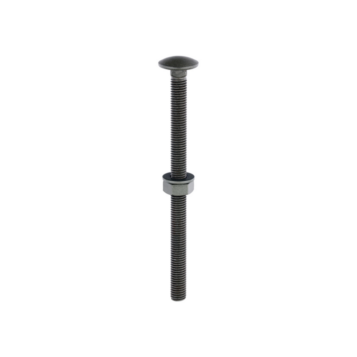 Domed Head Coach Bolt Set - Screws with Washer & Hex Nut Fastener Timco - Available in Sizes