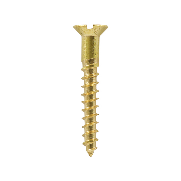 Solid Brass Wood Screws Slotted – Countersunk Screw for Carpentry Woodworking Screw & Joinery