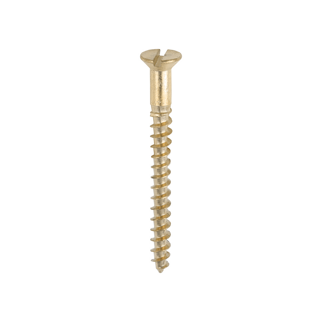 Solid Brass Wood Screws Slotted – Countersunk Screw for Carpentry Woodworking Screw & Joinery