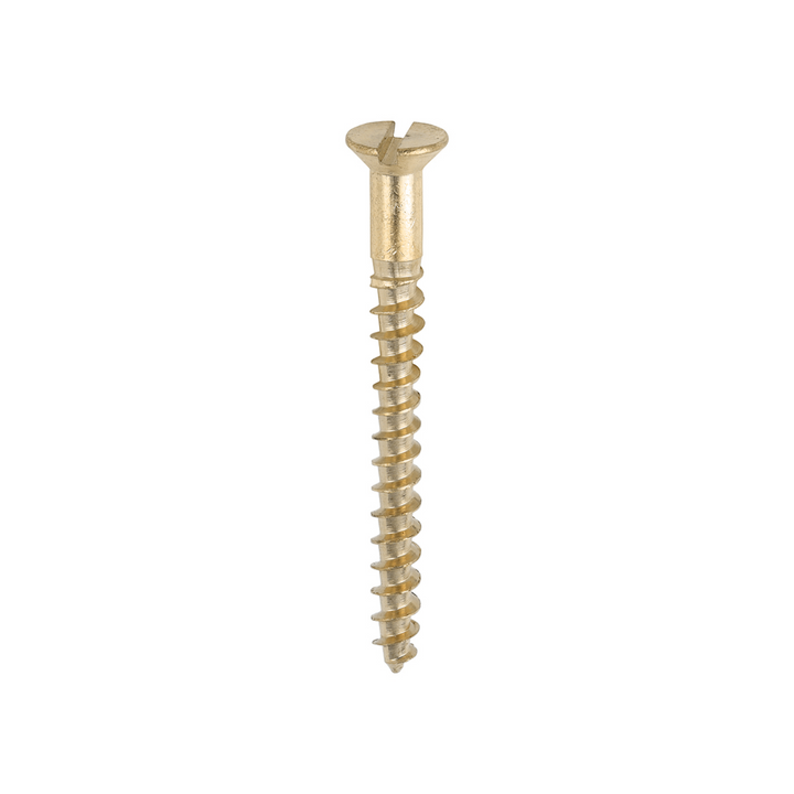 Solid Brass Wood Screws Slotted – Countersunk Screw for Carpentry Woodworking Screw & Joinery