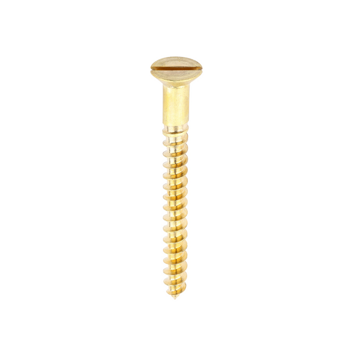 Solid Brass Wood Screws Slotted – Countersunk Screw for Carpentry Woodworking Screw & Joinery