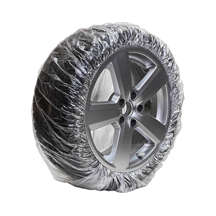 E-Tech Alloy Wheel Refurbishment Tyre Mask – 5‑Pc Set with Insertion Tool – for Alloy Wheel Refurb & Spare Wheel Covers - Up to 24″