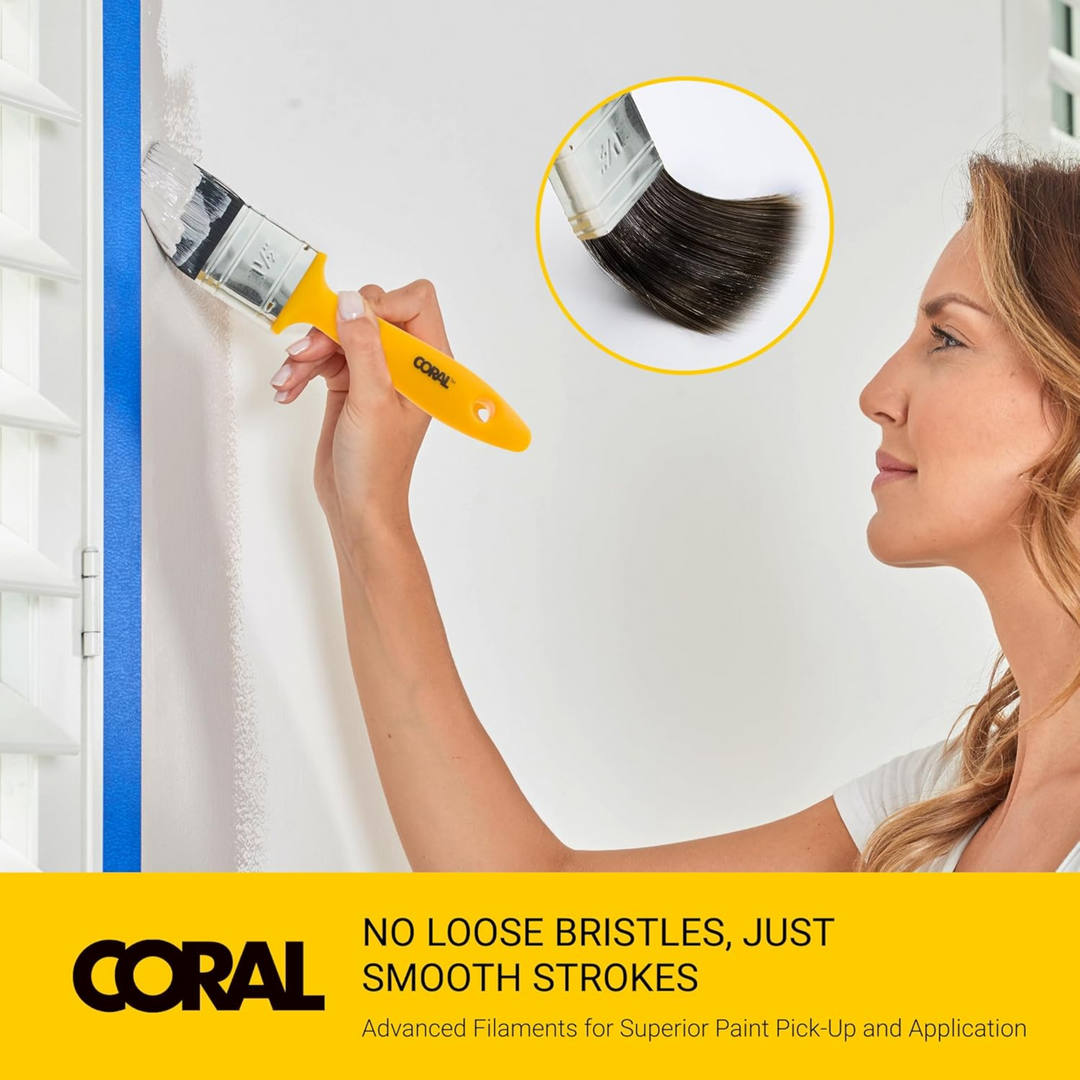 Coral Tools - 10 piece Paint Roller Set Paint Brush Kit for  Emulsion and Gloss Paint Pad Set & More