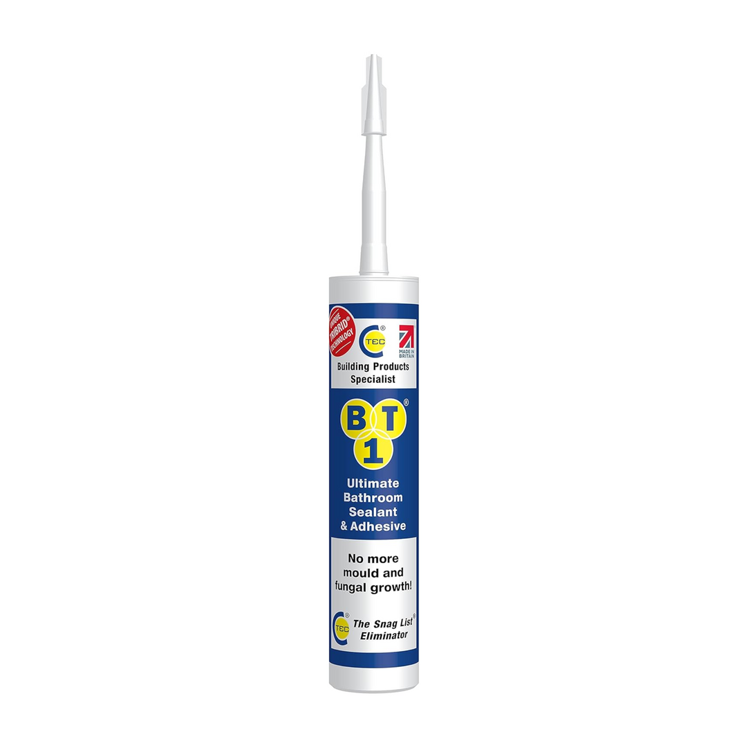 290ml BT1 Ultimate Bathroom Adhesive & Sealant White (535101)