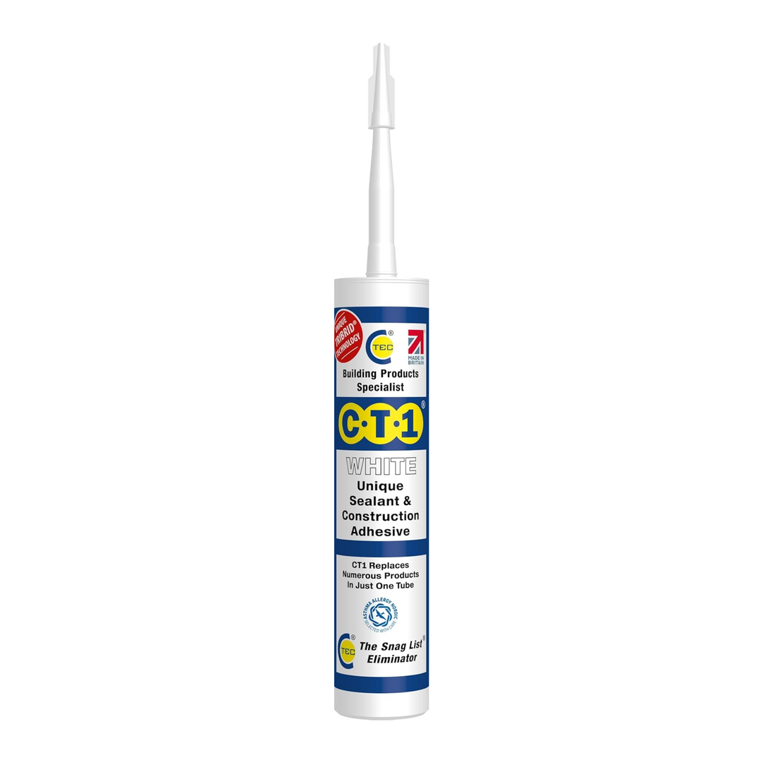 C21 sealant and construction adhesive bottle on a white background
