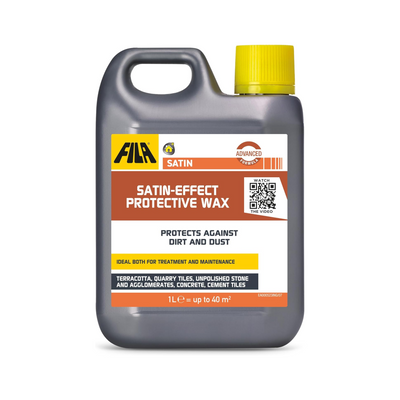 1L FILA Surface Care Solutions Professional Satin Effect Protective Wax – Floor Treatment & Maintenance