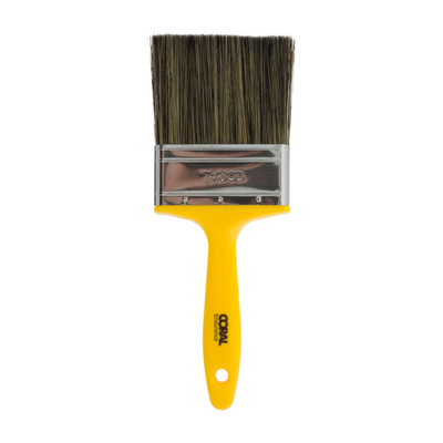 (PACK OF 1) 4" Coral Endurance 32500 Masonry Paint Brush for Walls, Brick, Cement, Render & Pebbledash