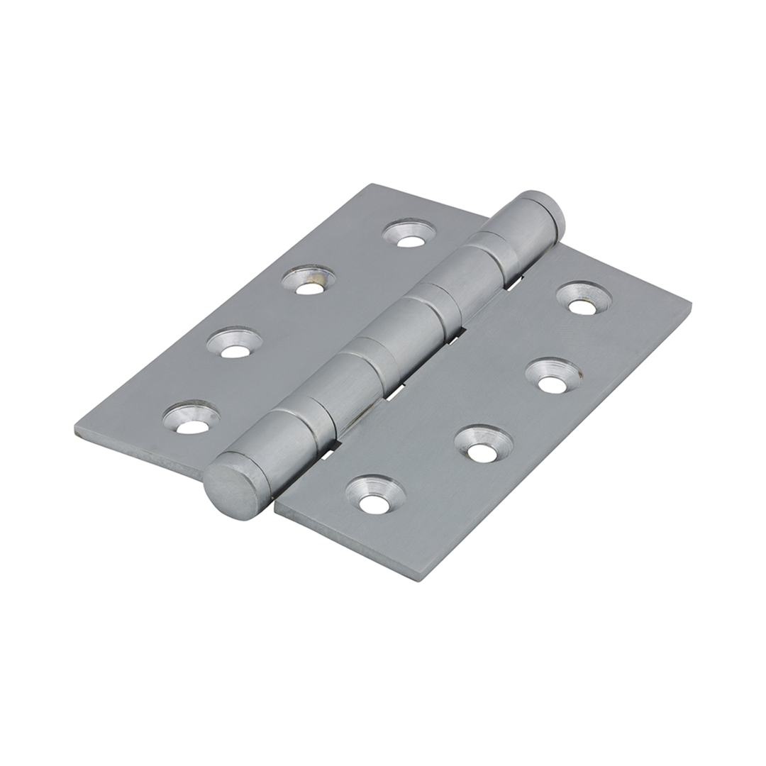 (BOX OF 1 PAIR) Performance Ball Bearing Door Hinge – Solid Brass Satin Chrome – Smooth Silent Operation