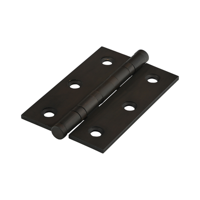 (BOX OF 1 PAIR) Performance Ball Bearing Door Hinge – Solid Brass Bronze Finish – Smooth Silent Operation