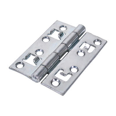 (PACK OF 1 PAIR) 100 x 72.5mm Zinc Strong Security Butt Hinge (451/S) – Fixed Pin Door Hinge Pair (PACK Of 1)