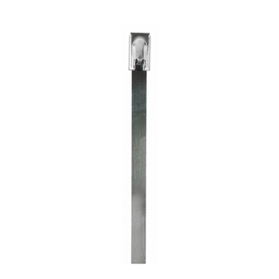 (BAG OF 100) Stainless Steel Cable Ties – High Tensile Silver Metal Zip Ties for Electrical, Industrial & Outdoor Installations