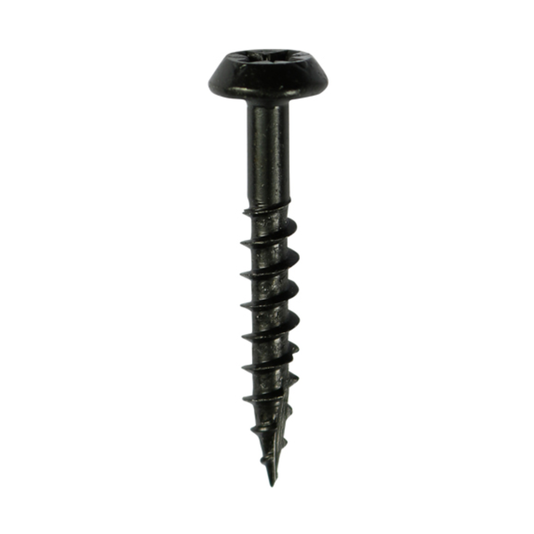 Rainwater Screws PZ Low Profile Pan Exterior Black