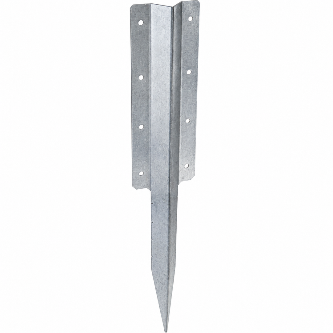 670mm Galvanised Double Railway Sleeper Ground Spike - Steel Sleeper Fixing Stake