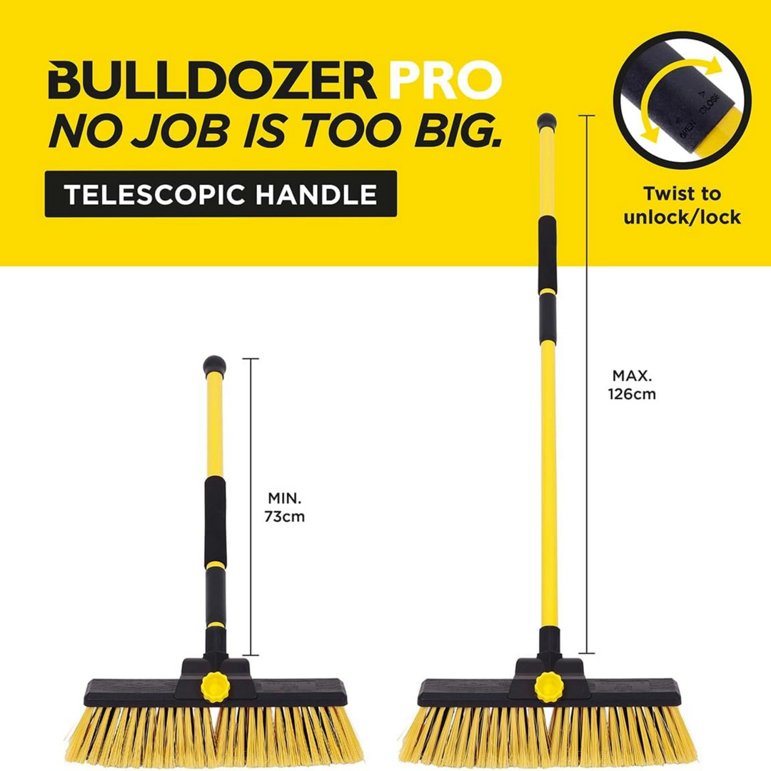 Charles Bentley Garden Broom - 24 Inch Bulldozer Brooms Floor Scrub Brushes for Artificial Grass