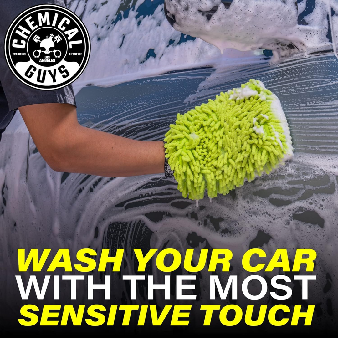 Chemical Guys Microfiber Wash Mitt Chenille Premium Scratch-Free (New Version)