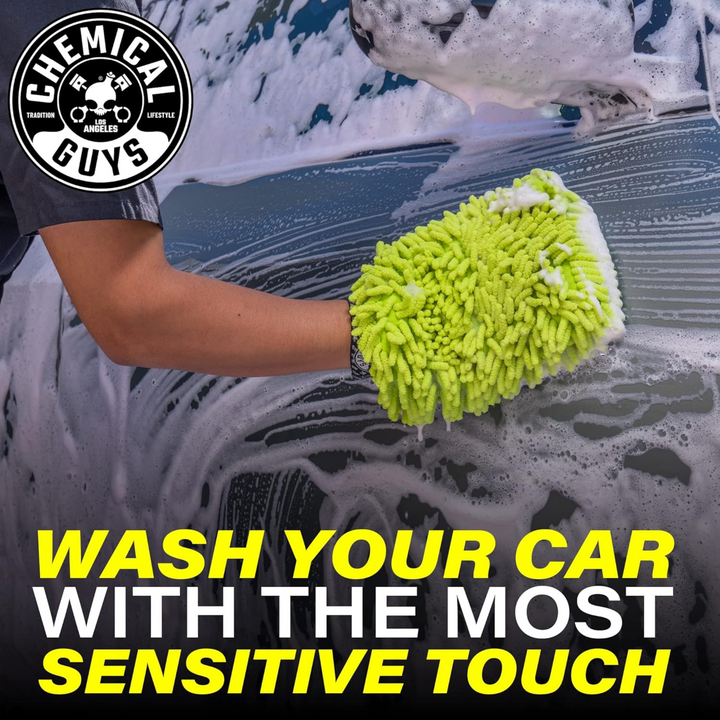 Chemical Guys Microfiber Wash Mitt Chenille Premium Scratch-Free (New Version)