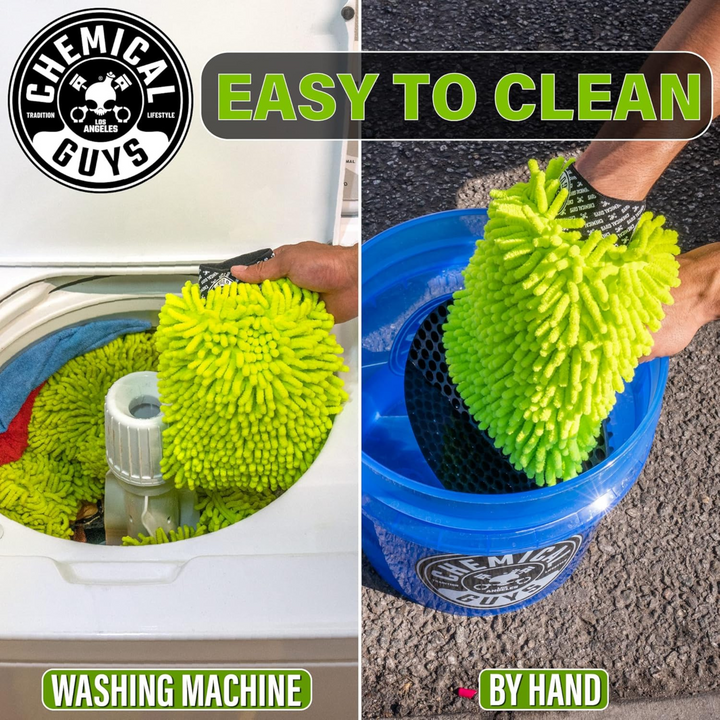 Chemical Guys Microfiber Wash Mitt Chenille Premium Scratch-Free (New Version)