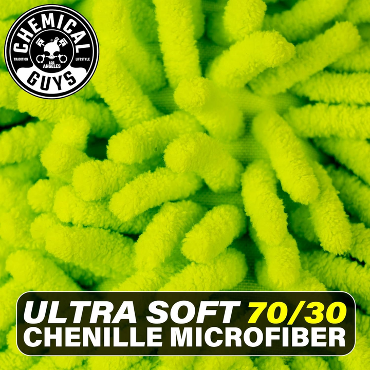 Chemical Guys Microfiber Wash Mitt Chenille Premium Scratch-Free (New Version)