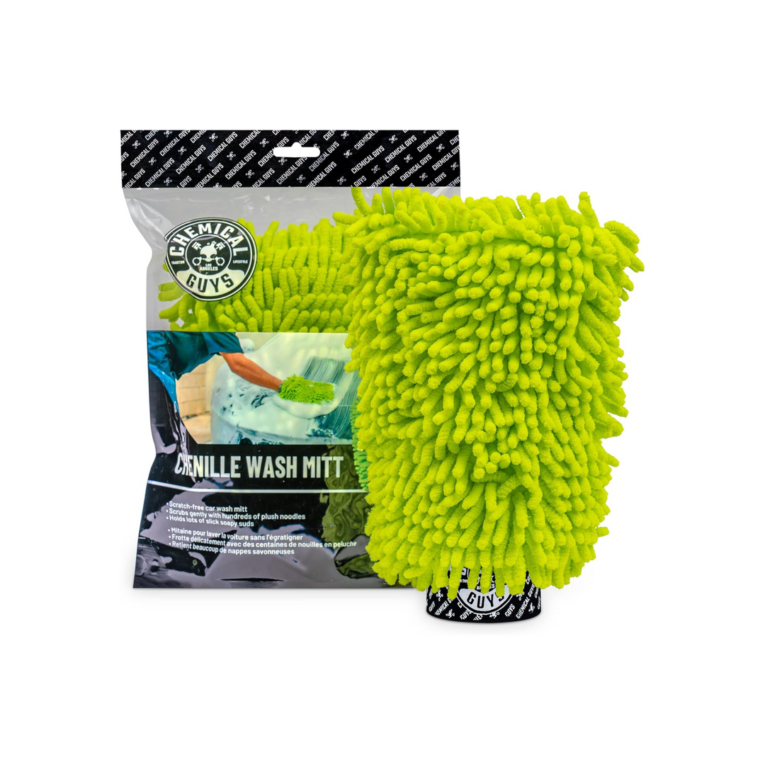 Chemical Guys Microfiber Wash Mitt Chenille Premium Scratch-Free (New Version)