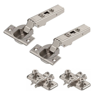 Blum Clip Top 110° Hinge Screw-on Boss - Full Overlay - Sprung Top 110° Hinges, Pack of 2