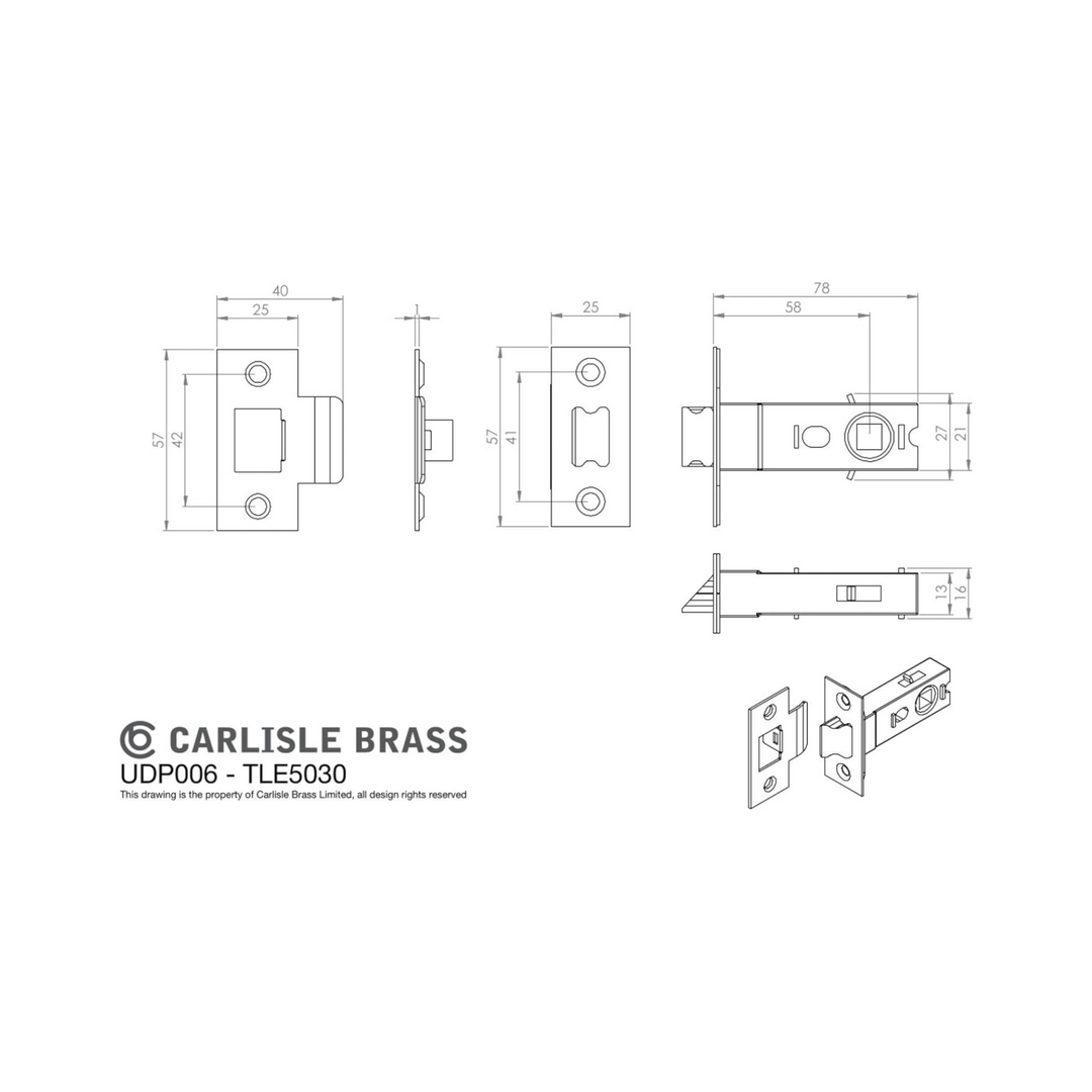 Carlisle Brass - Belas Door Handle Set Tubular Latch Ultimate Pack 76mm