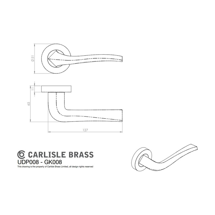 Carlisle Brass - Sines Door Handle Set Tubular Latch Ultimate Pack 76mm