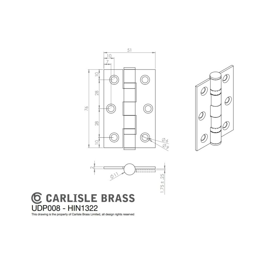 Carlisle Brass - Sines Door Handle Set Tubular Latch Ultimate Pack 76mm