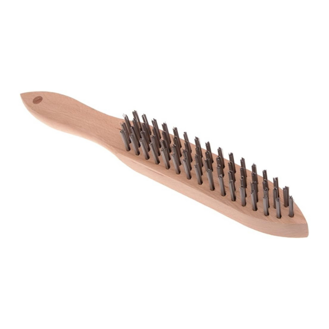 4 Row Wire Brush Wooden Handle