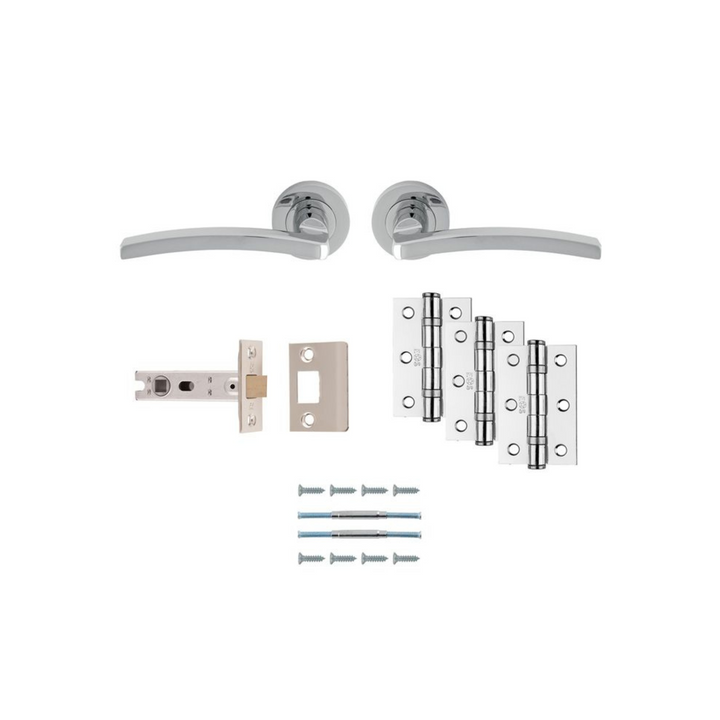 Carlisle Brass - Tavira Door Handle Set Tubular Latch Ultimate Pack 76mm