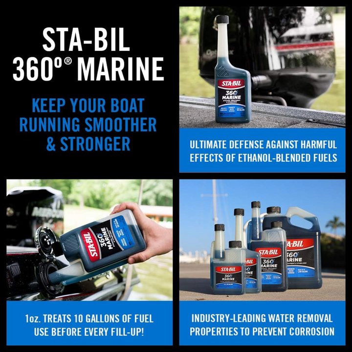 Stabil - 360 Marin Boat Fuel Stabilizer & Fuel Additive 10fl oz