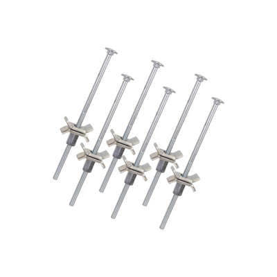 150mm x M6 Winged Nuts Hexagon Bolt for Butcher Block Kitchen Worktops - Clamps Pack of 6