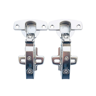 (2x) Hettich Sensys 8645i TH52 110 Degree With Self Closing Mechanism Full Overlay - 2x Clips Included