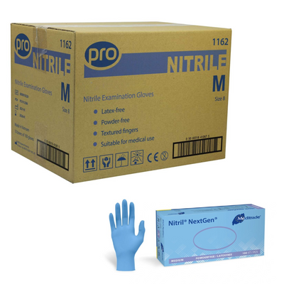 1000pcs Trade Box – Meditrade NextGen Nitrile Disposable Blue Gloves (Medium & Large Available)
