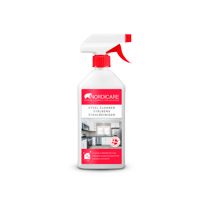 Nordicare - 500ml Stainless Steel Cleaner for Sink, Fridge, Oven - Metal Polish for Marks & Grease