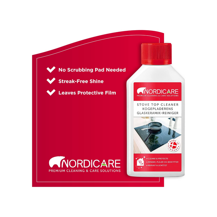 Nordicare - 500ml Hob Cleaner for Glass & Ceramic Polish Induction Stove Top Cleaner