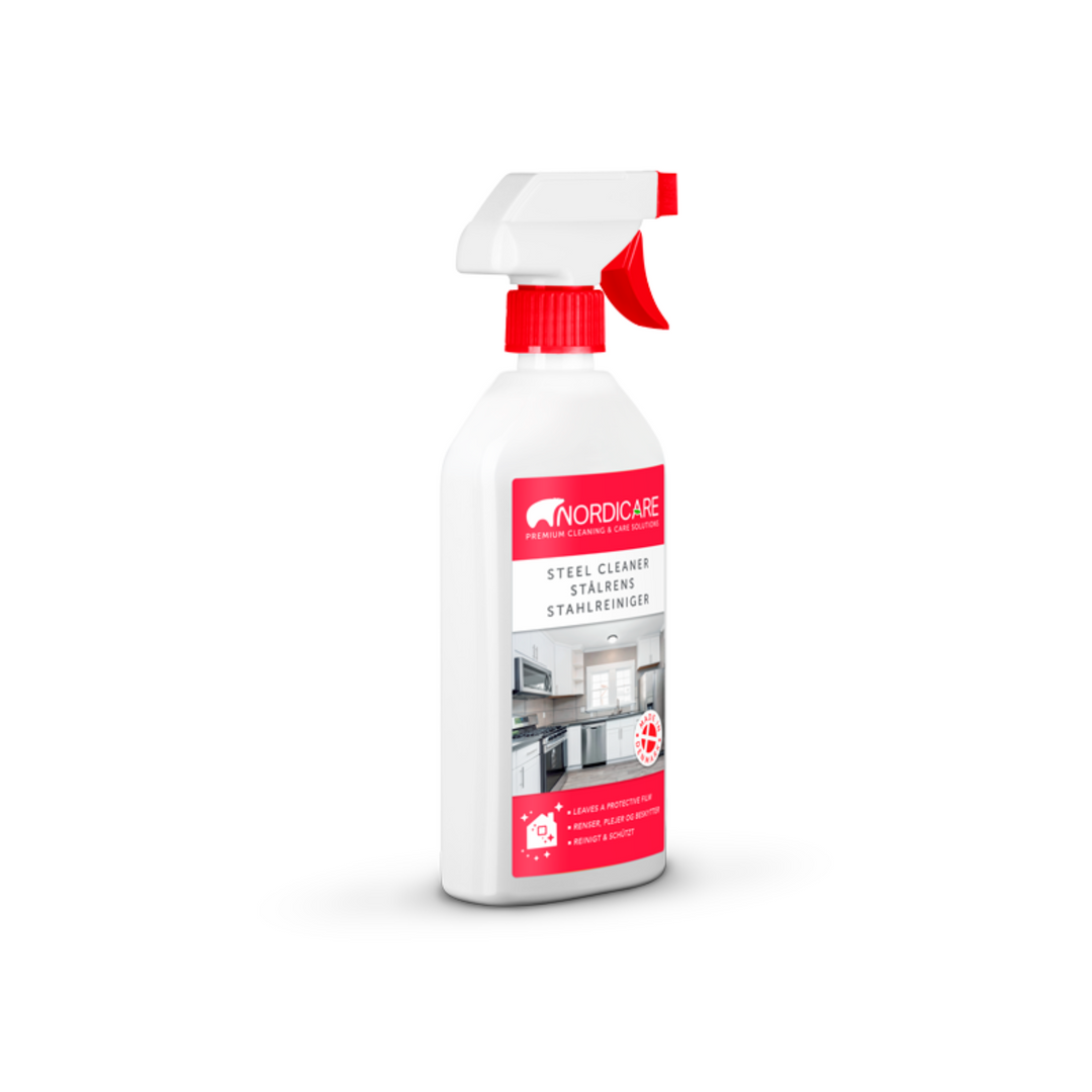 Nordicare - 500ml Stainless Steel Cleaner for Sink, Fridge, Oven - Metal Polish for Marks & Grease