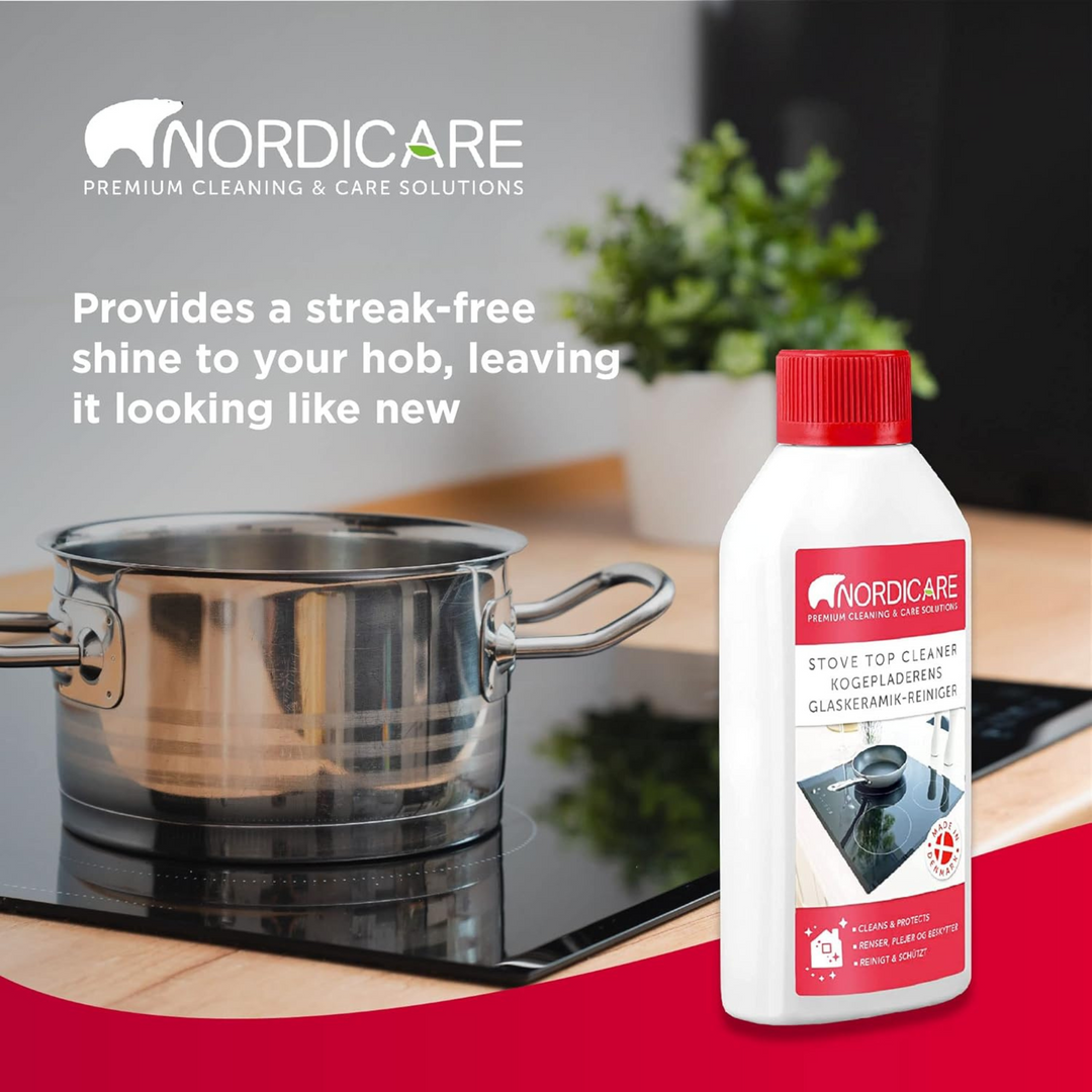 Nordicare - 500ml Hob Cleaner for Glass & Ceramic Polish Induction Stove Top Cleaner