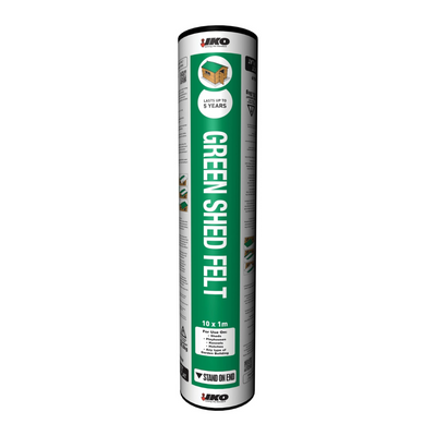 IKO Shed Felt - Roofing Felt (10m Length) Standard Grade Green