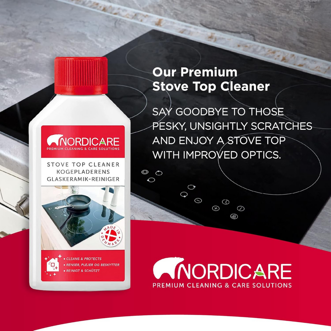 Nordicare - 500ml Hob Cleaner for Glass & Ceramic Polish Induction Stove Top Cleaner