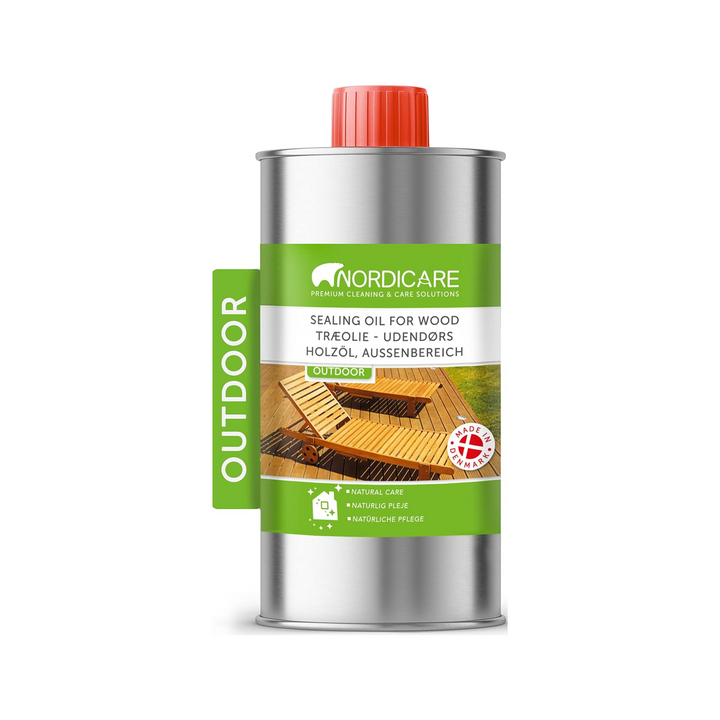 Nordicare - 500ml Wood Sealer Danish Oil for Outdoor Wood Furniture Teak Protector