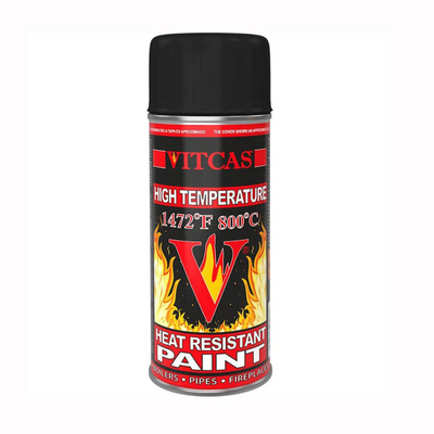 Vitcas Heat Resistant Spray Paint - Black 400ml