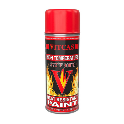 Vitcas Heat Resistant Spray Paint - Red 400ml