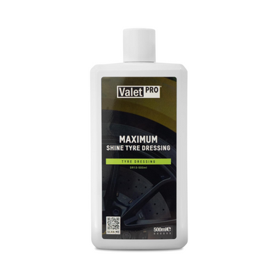 Valet Pro - 500ml Maximum Tyre Shine Dressing for Tyre Black Glossy Polish