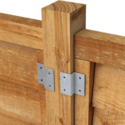 Z Clips for Wooden Gates Fence Post Security Bracket - Pack of 4