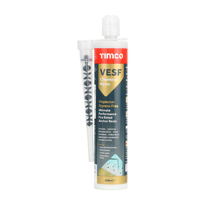 300ml VESF Vinylester SF Chemical Resin | Styrene Free ETA CE WRAS Approved Anchor Injection Mortar | TIMCO Fire Rated R240 Adhesive