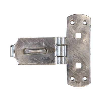 6" Vertical Pattern Bolt-On Hasp & Staple – Hot Dipped Galvanised Locking Plate for Gates, Sheds & Doors