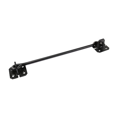 Black Wire Pattern Cabin Hook for Doors & Gates – Secure Door Retainer with Fixings – 1 Each