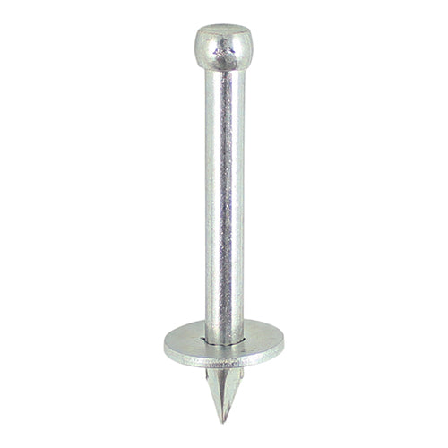 TIMCO Masonry Nails – Washered Zinc-Plated Nails for Concrete & Brick Fixings – Hardened Carbon Steel Construction