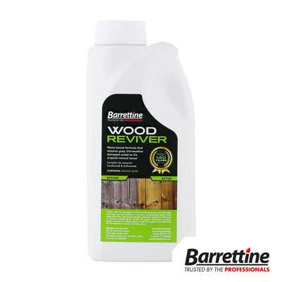 1L Wood Reviver Treatment | Instantly Restores Grey & Blackened Wood | Chlorine Bleach Free Cleaner